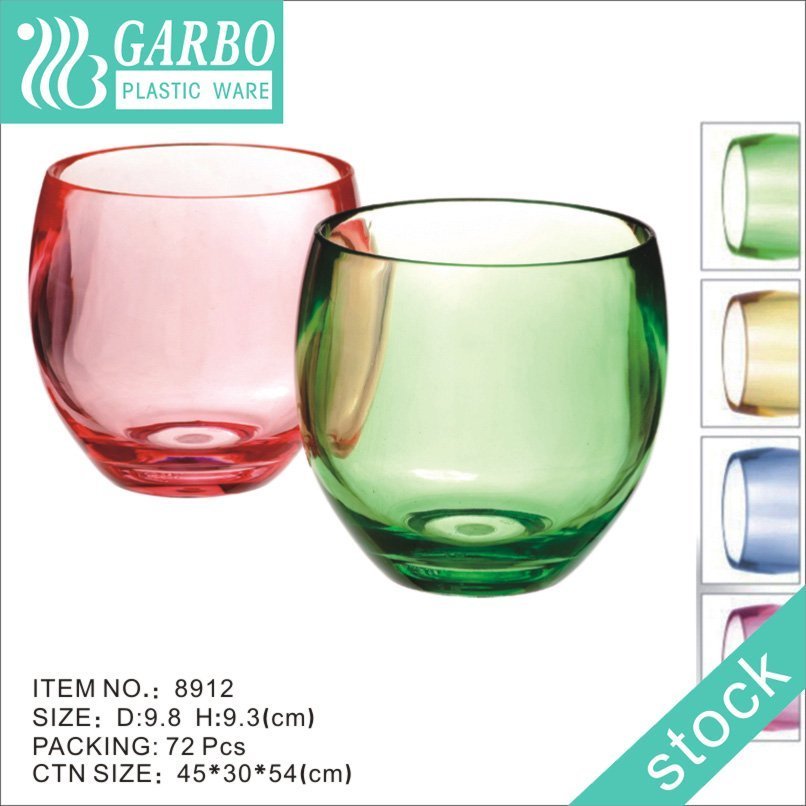 Wholesale 365ml water glass poolside polycarbonate clear