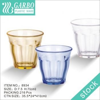 China New colorful 160ml Plastic Tumbler small beer drinking plastic cup for restaurant