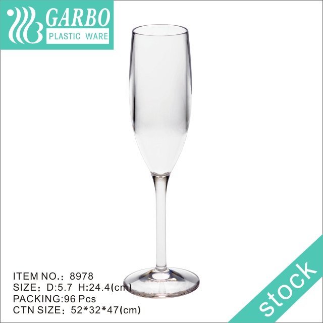 10oz juice drinking plastic stemware unbreakable for parties