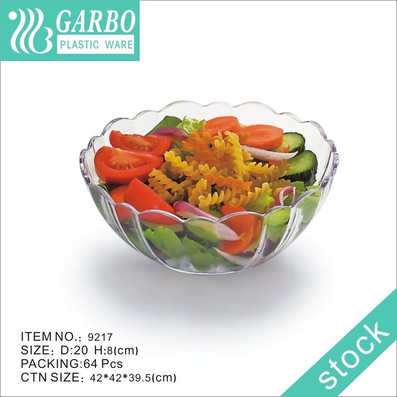 Plastic Salad Bowl with Shell Design Best Choice for Salad