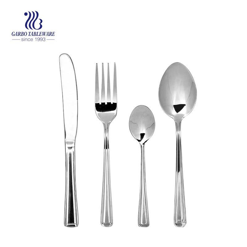 Matt Polished Flatware Set 4 Pieces for Serving Tableware Cutlery