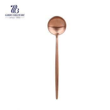 Rose gold regular round spoon plating dinner spoon stainless steel