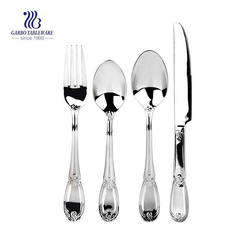 High Quality Flatware Set For 4 Pieces 18/10 Stainless Steel Unique Handle