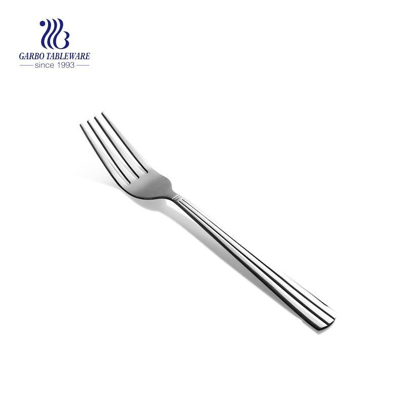 Hand polished flatware stainless steel table fork