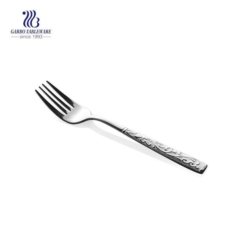 Hand polished flatware stainless steel table fork