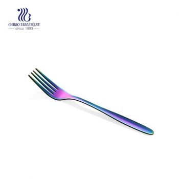 195mm colorful flatware stainless steel fork