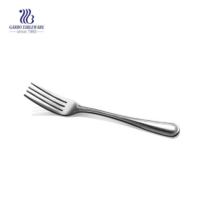 Flatware mirror polished stainless steel salad fork