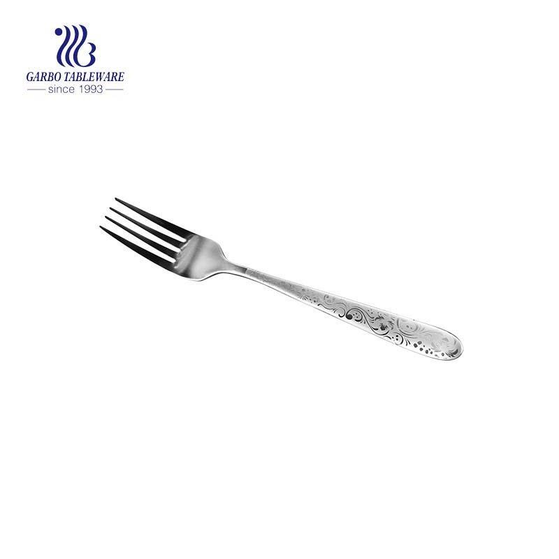 Flatware mirror polished stainless steel salad fork