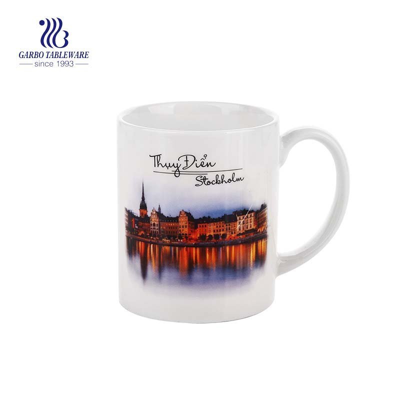 340ml hight quality classical style ceramic coffee mug white ceramic handmade ceramic milk mug