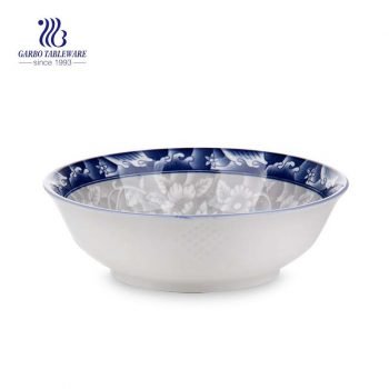 640ml hand made deep microwave safe decorative ceramic bowl with factory price