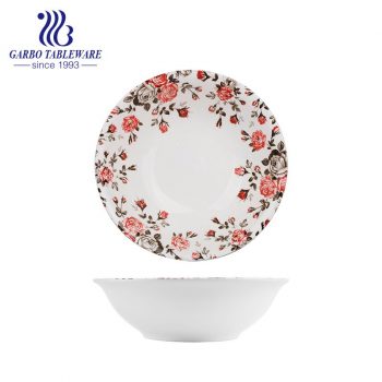 Newest China Wholesale Cheap Porcelain Tableware Kitchen Serving Dish 6Inch Flower Design Ceramic Dinner Plate