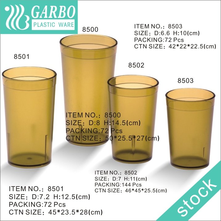 Cheap stackable broken-resistant and BPA free 500ml big plastic beer cup