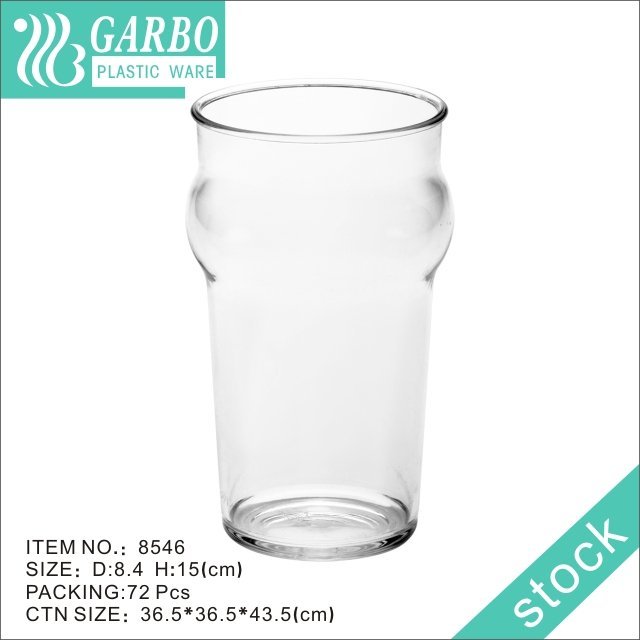 Cheap stackable broken-resistant and BPA free 500ml big plastic beer cup