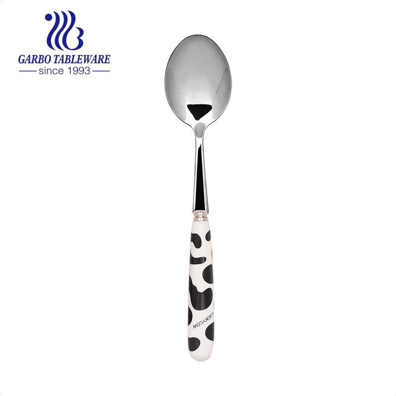 Metal gold plating cutlery 410 stainless steel coffee dinner spoon