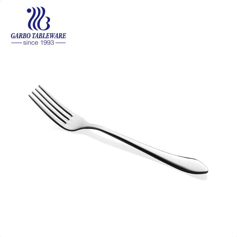 Mirror polished clear stainless steel 18/0 flower design steak dinner fork flatware