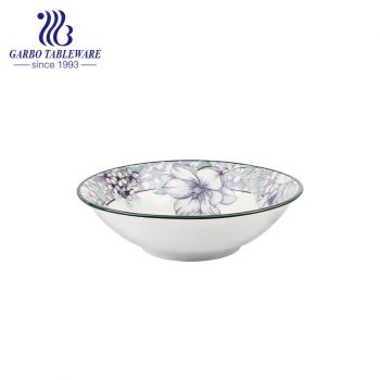 Popular glazed cereal noodle bowl with big front opening for sale