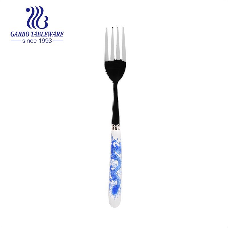 Dessert fork set modern silverware mirror polished stainless steel flatware for restaurant home