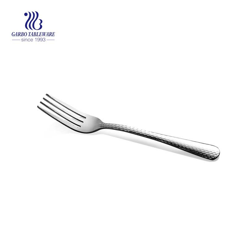 Gold-plating flatware highly polished stainless steel dinner fork gold tableware for reataurant and hotel