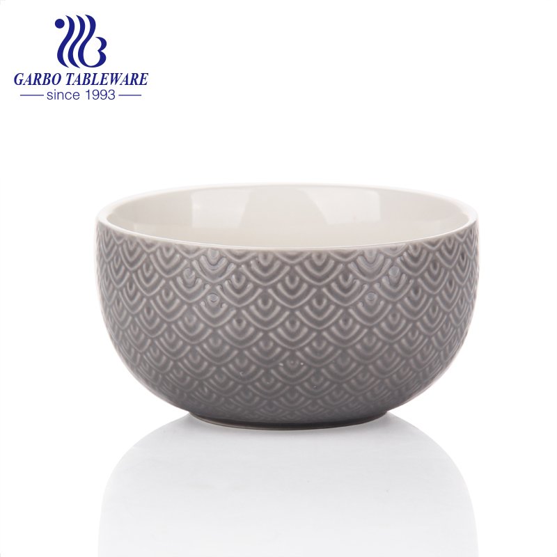 7.2” Round shape stoneware color-glazed noodle bowl for wholesale