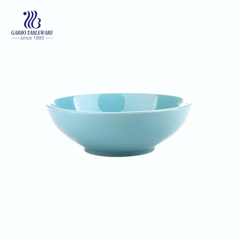 550ml high quality colored glazed porcelain bowl with factory price