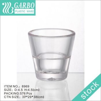 Promotion 1oz classic V shape shot drinking plastic cup