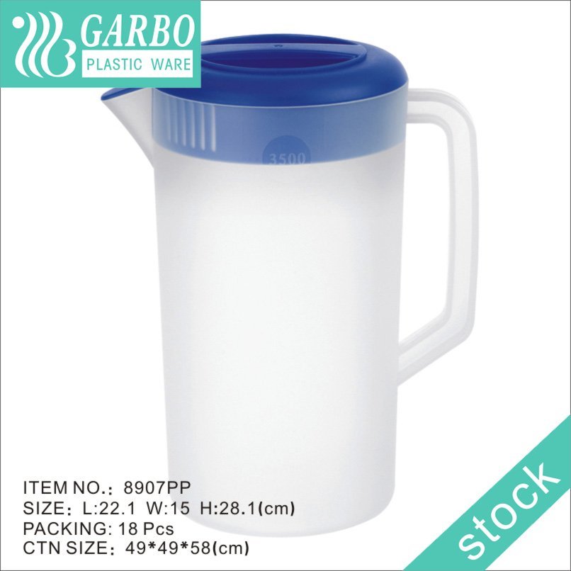 600ml Acrylic plastic iced tea water drinking pitcher with leakproof lid