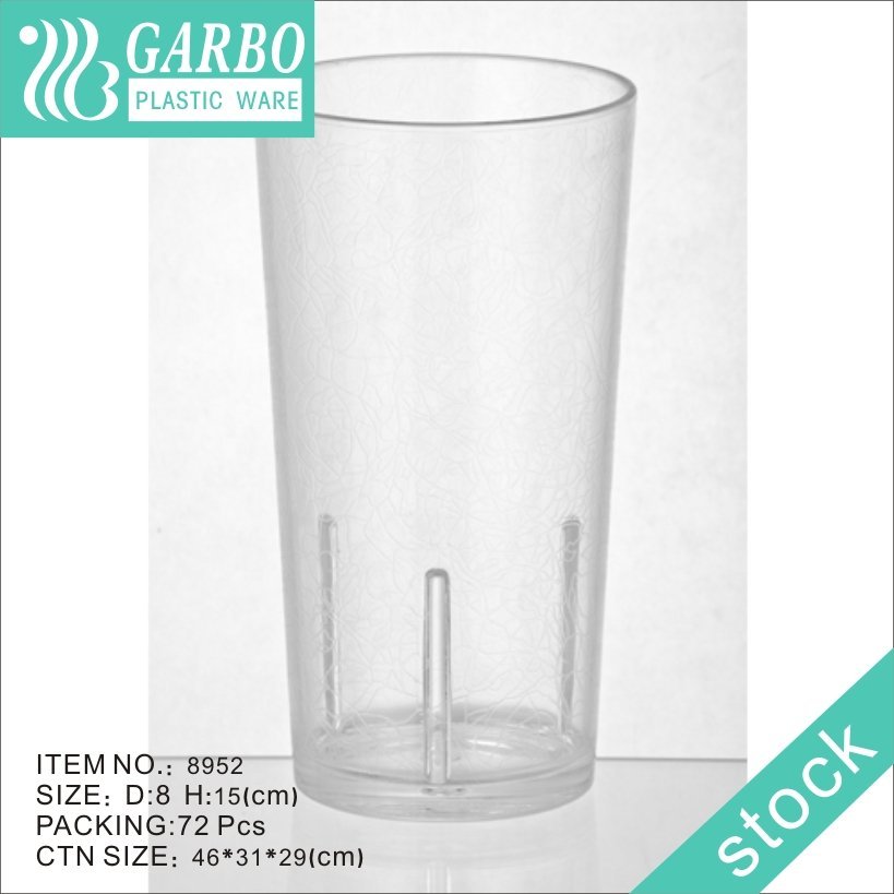 Promotion 18cm tall polycarbonate high ball glass cup 16oz