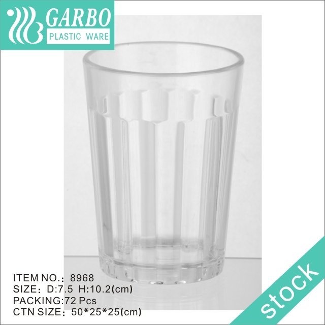 14.5oz Unbreakable Reusable Polycarbonate Plastic leaf design embossed tumbler