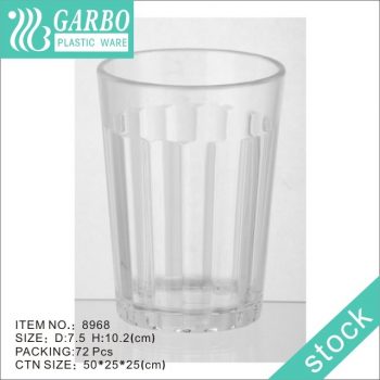 wholesale cheap unbreakable 9.5oz Polycarbonate plastic cold drink Cup