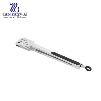 black silicone flexible food tong high quality unique design salad tools popular cooking clip