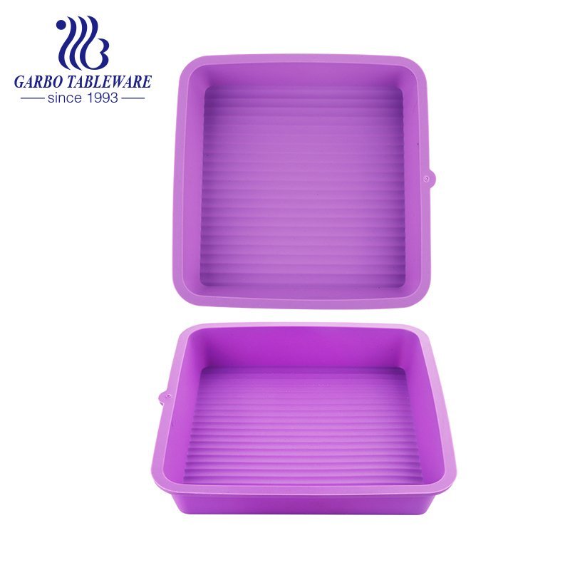 Factory Price Square Silicone Baking Molds, European Grade Fluted Round Cake Pan, Non-Stick Cake Pan for Jello,Buntcake