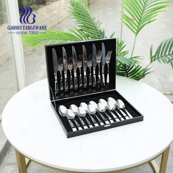 24-Piece Silverware Set 18/8 Stainless Steel Flatware Cutlery Set Mirror Polish Utensil with Gift case