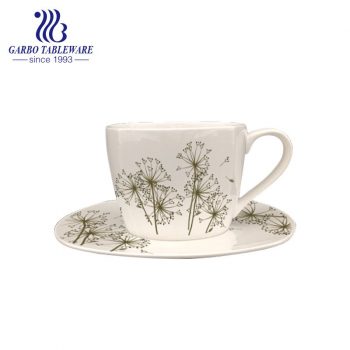 high quality new bone china cup and saucer set with design