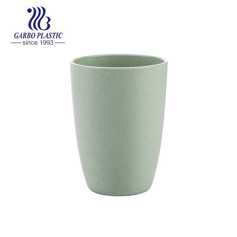 High quality 14oz dishwasher safe wheat straw reusable drinking tumbler