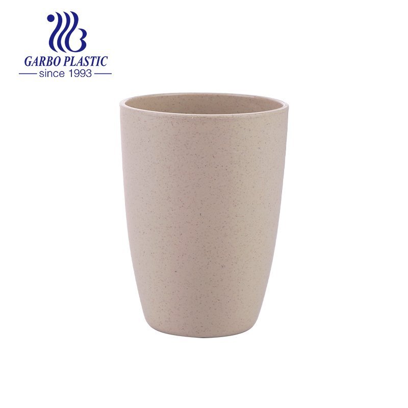 High quality 14oz dishwasher safe wheat straw reusable drinking tumbler