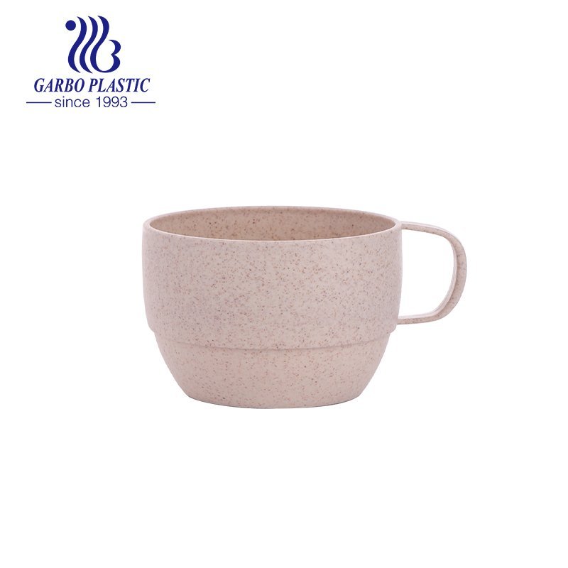 Cheap and lightweight 11oz Eco Friendly Wheat Straw Biodegradable Plastic Cup Mug