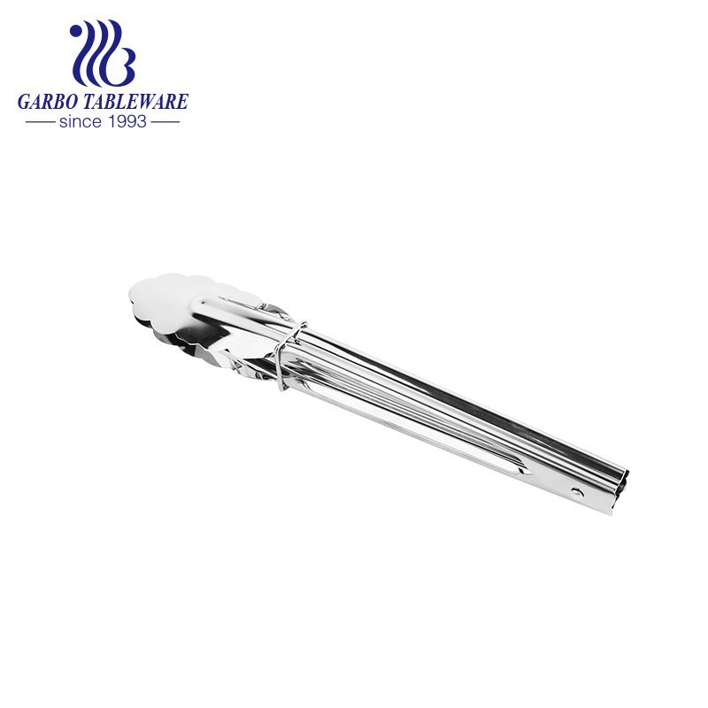 Food Grade Mirror Polished 7 inch Mini Stainless Steel Kitchen Tong