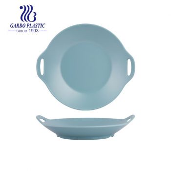 Unbreakable & Stackable Plastic Large Serving Bowl with handles Pasta Bowls in Blue Color