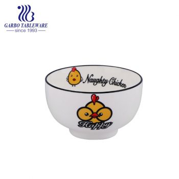 Wholesale 300ml round vintage antique porcelain bowl