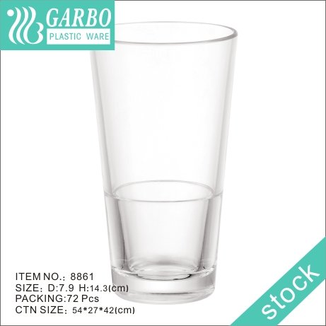 Party tableware reusable 9oz whisky drinking polycarbonate glass cup