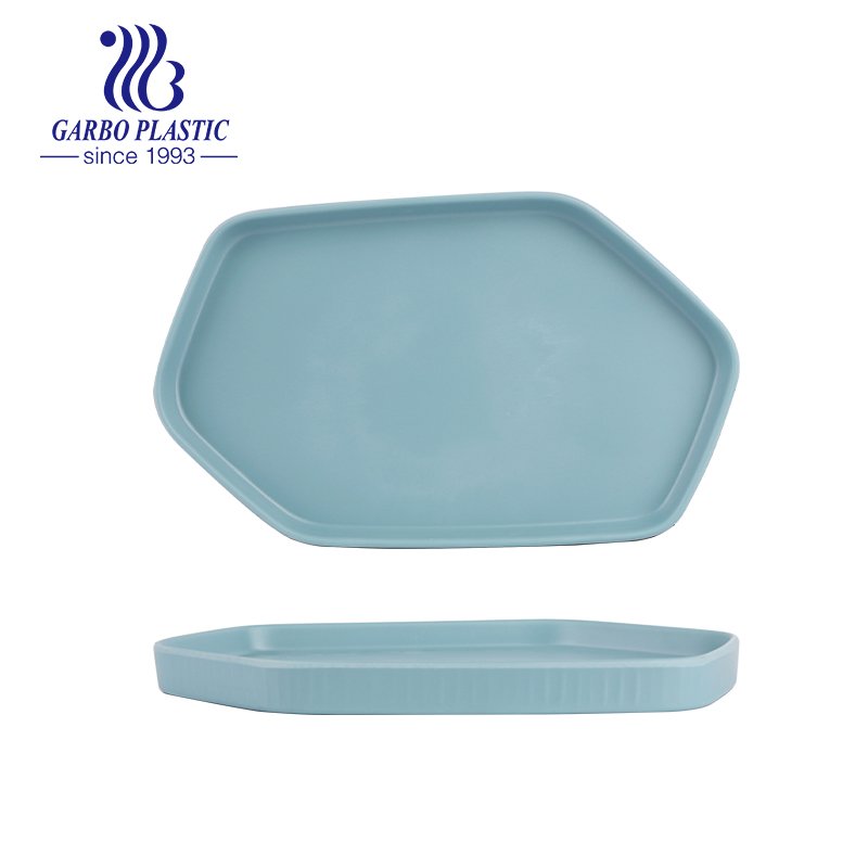 Big size simple round plastic serving trays durable for pie, salad, fruit and meal, perfect for any indoor and outdoor events