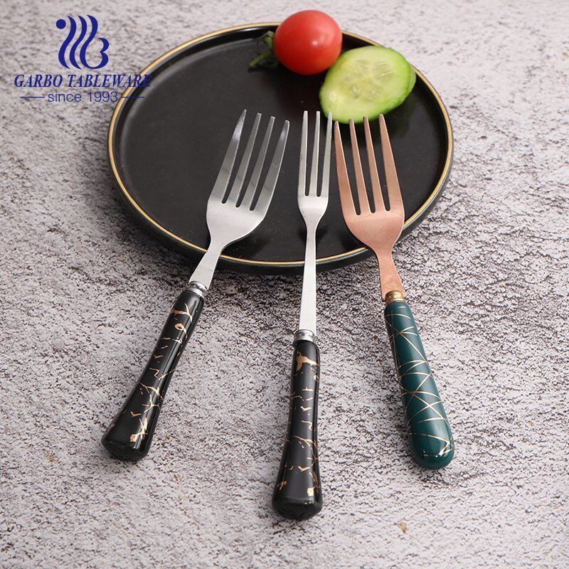 best-selling 13/0SS ceramic handle forks cheap and good quality