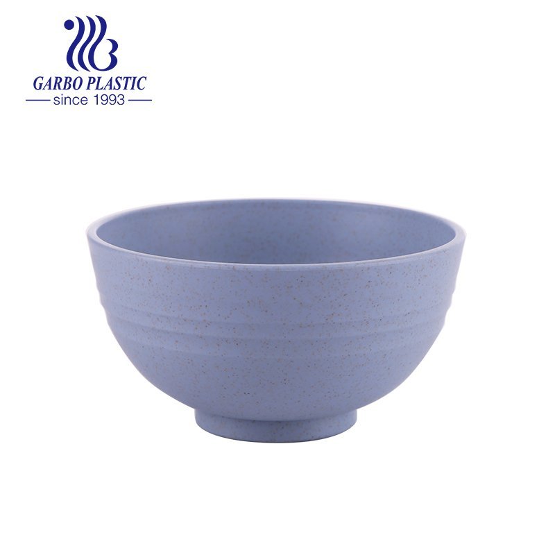 4.5‘’ Unbreakable wheat straw healthy plastic round salad dessert bowl with customized color design