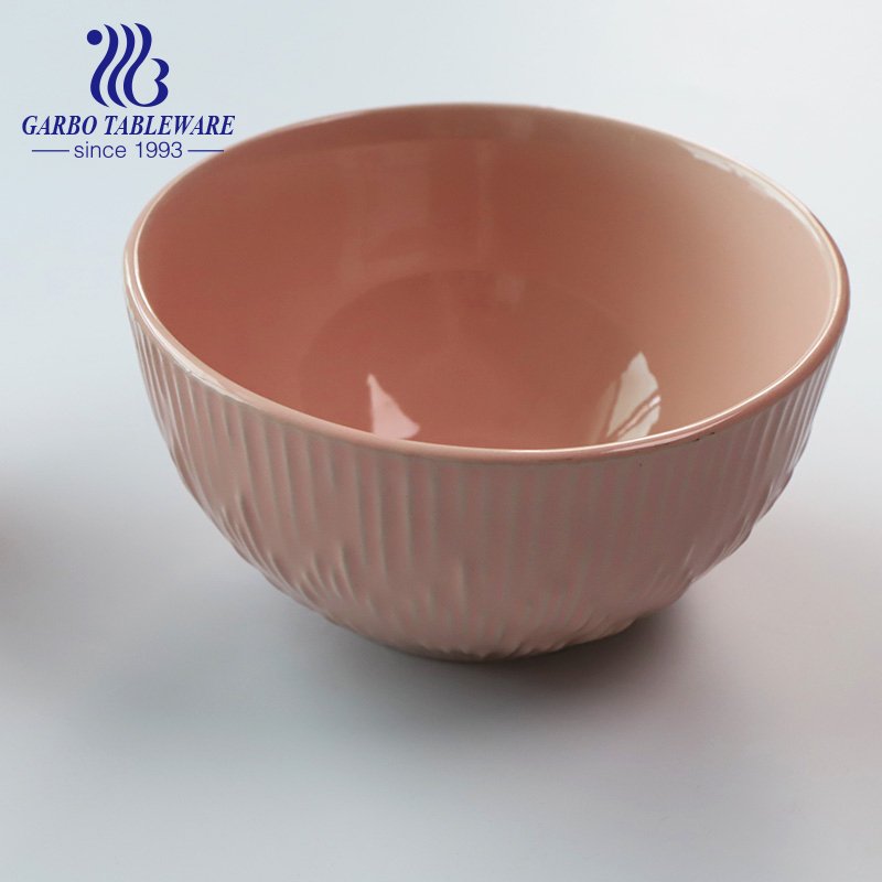 China factory hot-selling 20pcs tableware set for home hotel pink embossed royal ceramic dinner set