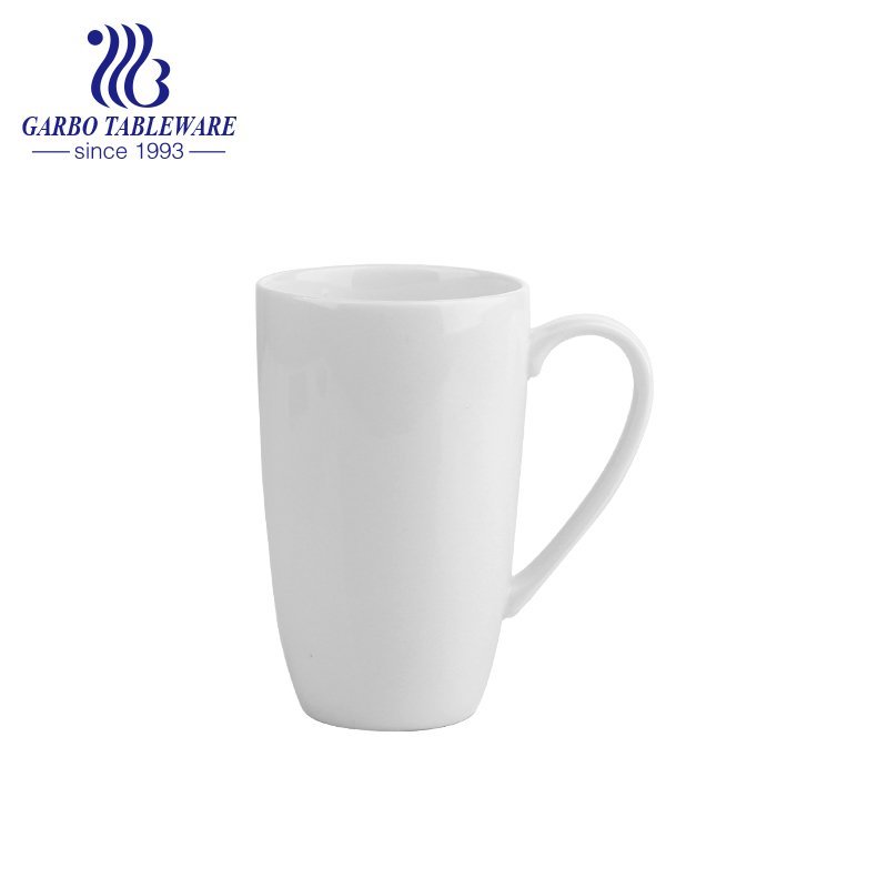 Ceramic classic full decal print water mug big volume 400ml porcelain mug stoneware china stone  juice drinking mug