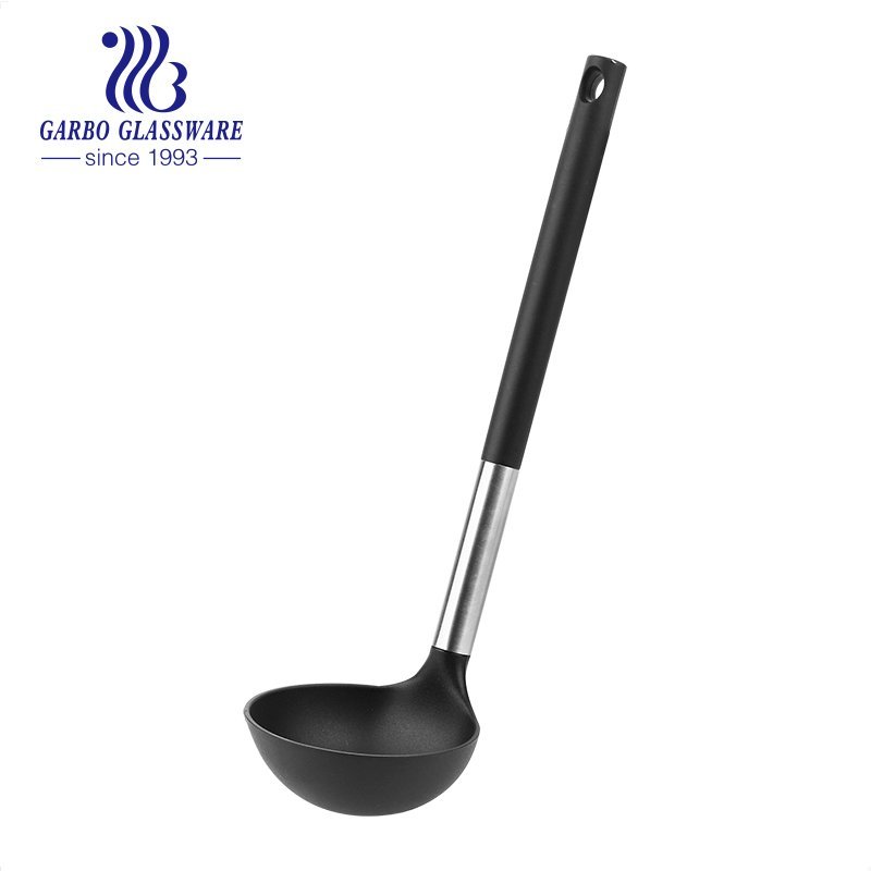 Nylon Pasta Spoon Fork Spaghetti Server Utensil Silicone Noodle Grabber Stainless Steel Inner Core