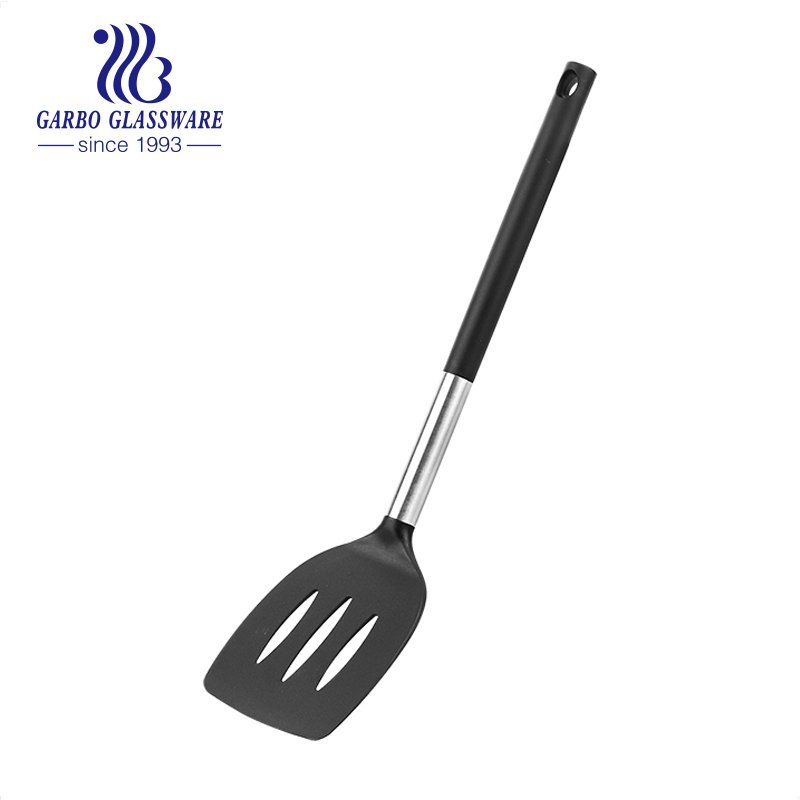 Nylon Pasta Spoon Fork Spaghetti Server Utensil Silicone Noodle Grabber Stainless Steel Inner Core