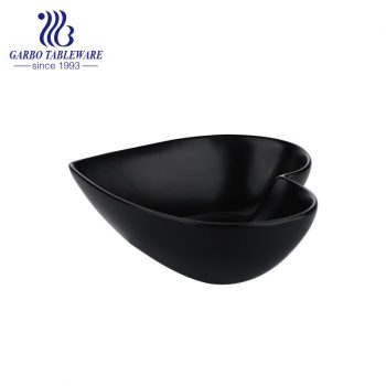 8.3 inch stoneware heart-shaped bowl for wedding decoration