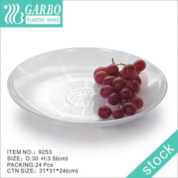 12inch BPA free food safe strong plastic serving platter for all seasons