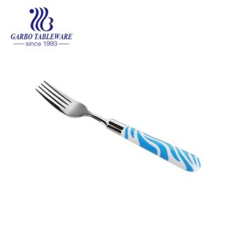 210 SS cutlery set dinner table forks with printed ABS plastic handle